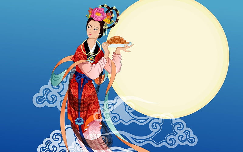 Chang-e flies to the moon- Mid-Autumn Festival special edition 03, HD wallpaper