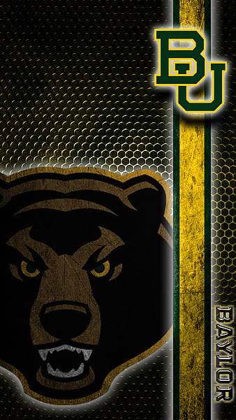 Download wallpapers Baylor Athletics glitter logo NCAA green yellow  checkered background USA american football team Baylor Athletics logo  mosaic art american football America for desktop free Pictures for  desktop free