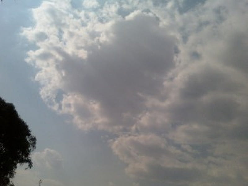 Corazon Nube, Heaven, Heart, Cloud, Sky, HD wallpaper