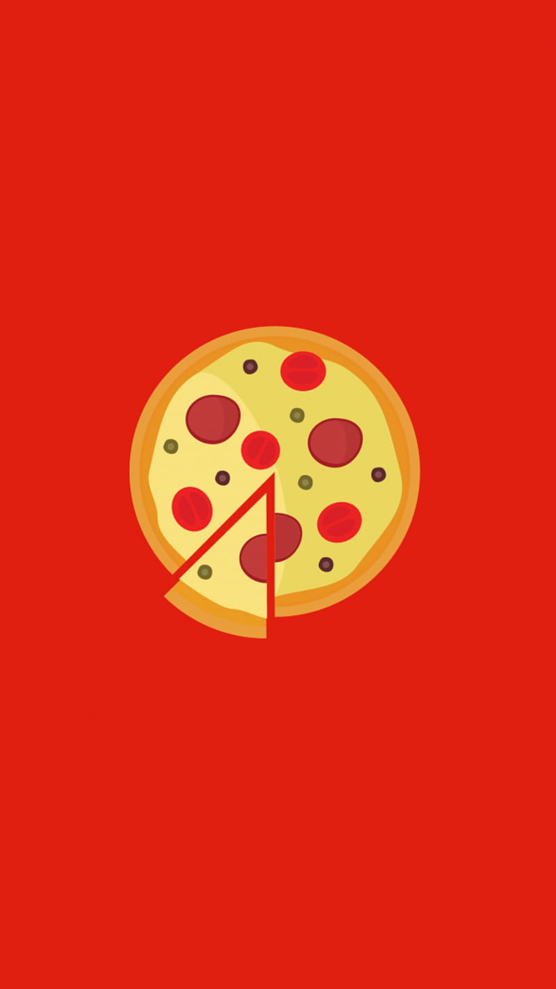 Red Pizza, pizza gadget, HD phone wallpaper