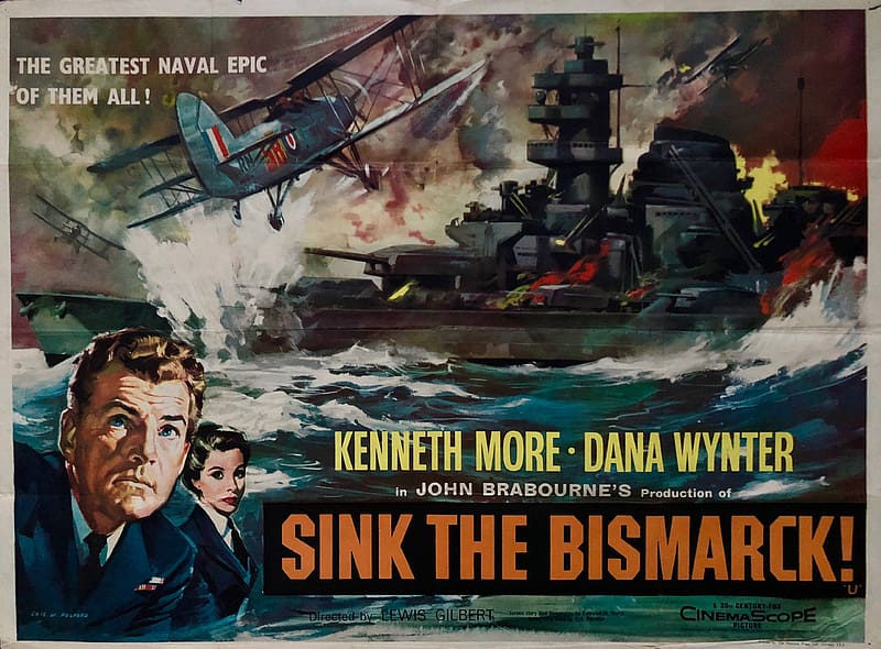 Sink The Bismarck, sink, ship, ocean, bismarck, HD wallpaper