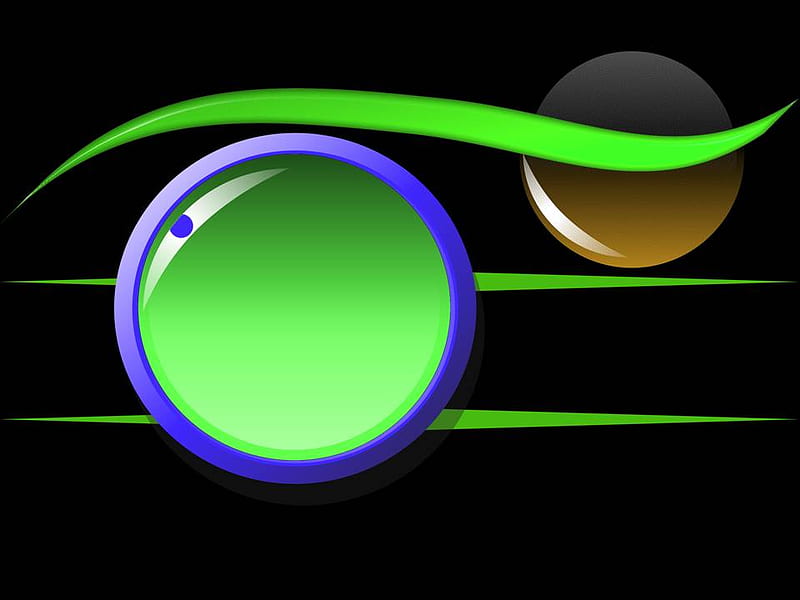 Formes et couleurs, vert, formes, couleurs, cercle, courbe, HD wallpaper