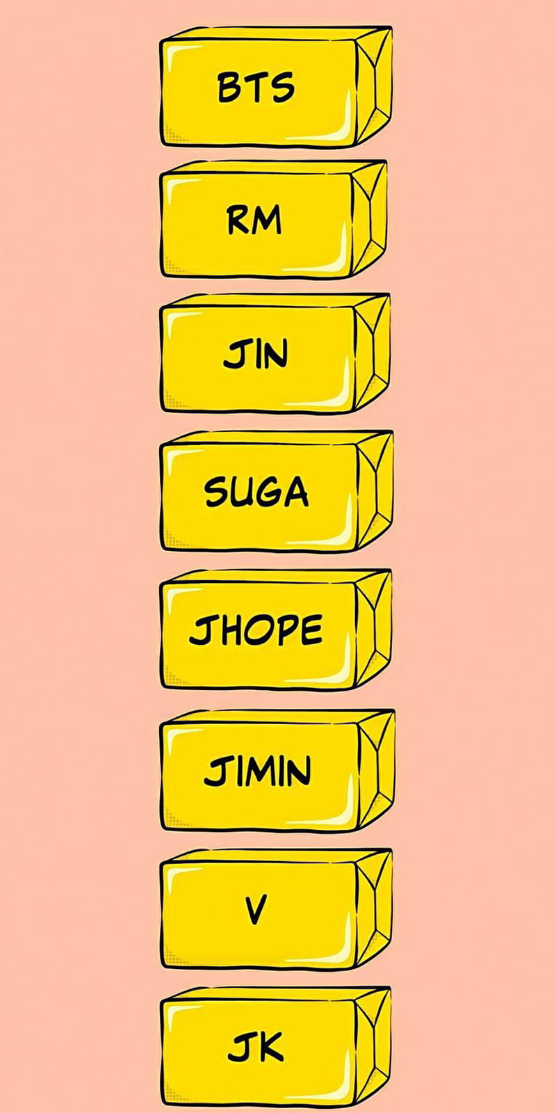 Butter BTS, army, love, k-pop, black, yellow, HD phone wallpaper
