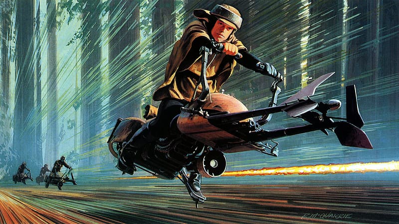 Star Wars, Movie, Star Wars Episode Vi: Return Of The Jedi, Speeder Bike, HD wallpaper