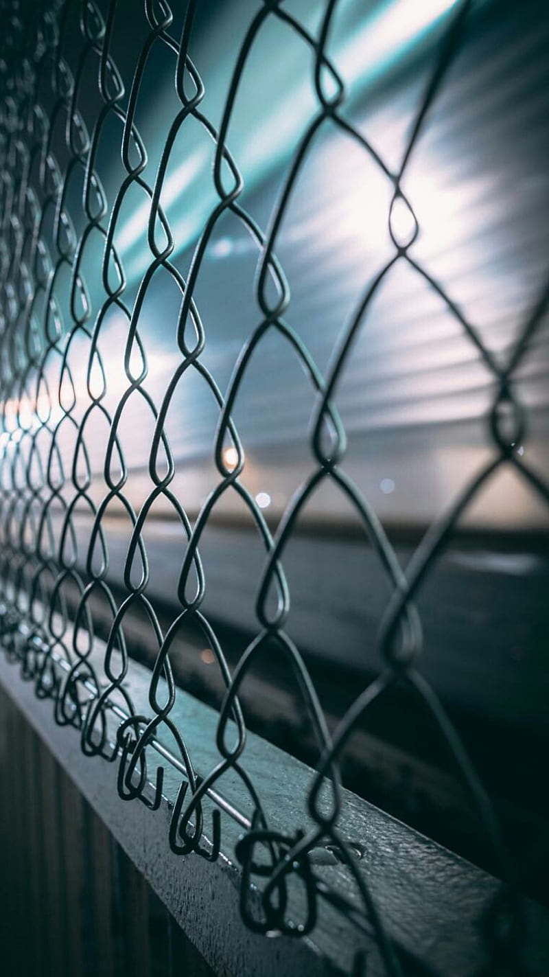 Wire Fence, focus, lights, mesh, night, graphy, HD phone wallpaper