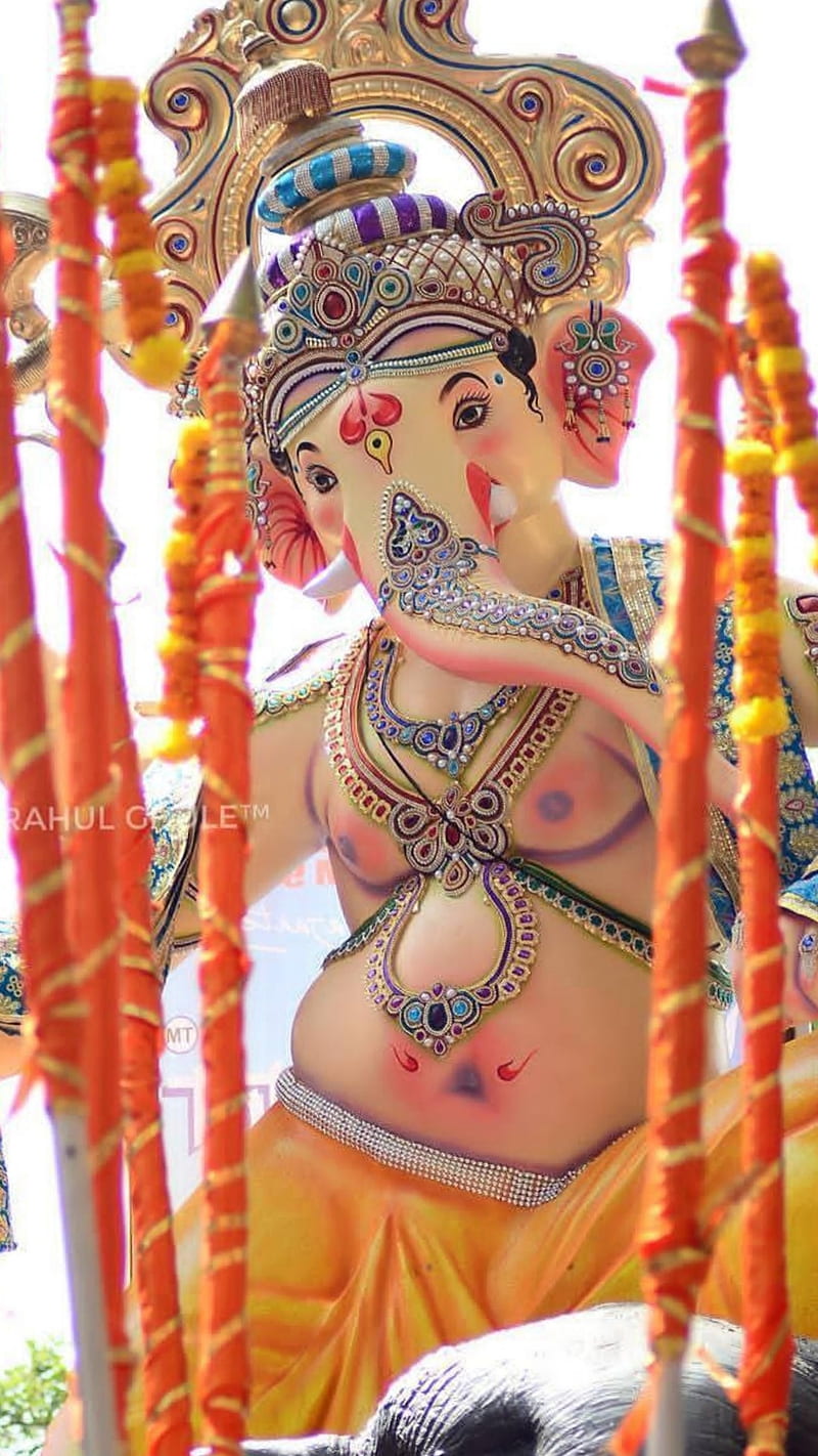 Ganesha, bappa, ganpati, lord, HD phone wallpaper