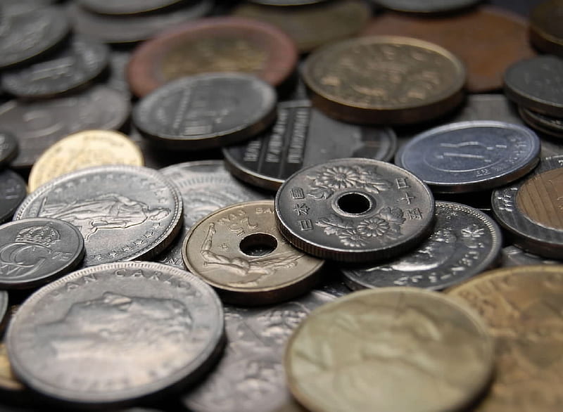 Coins, numismatics, money, collage, Coin, HD wallpaper
