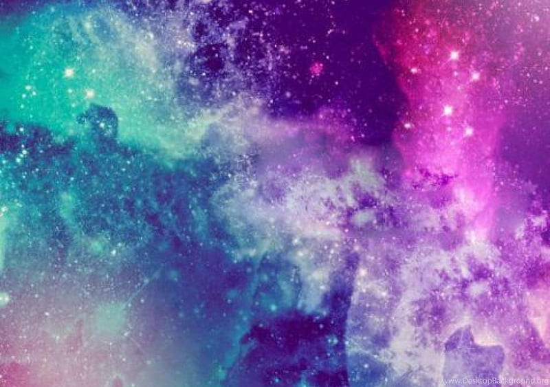 Purple Galaxy Background, Purple and Teal, HD wallpaper