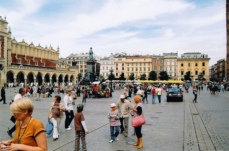 Main Square - Krakow - Poland (August 2011), Cities, Poland, Krakow, Polish Cities, HD wallpaper