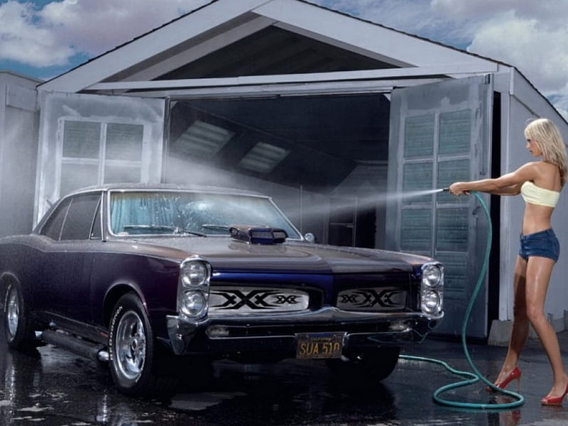 Car Wash, carros, auto, girls, HD wallpaper