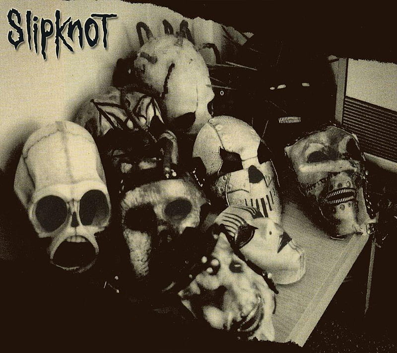 Slipknot All Mask , metal, people sht, slipknot, HD wallpaper