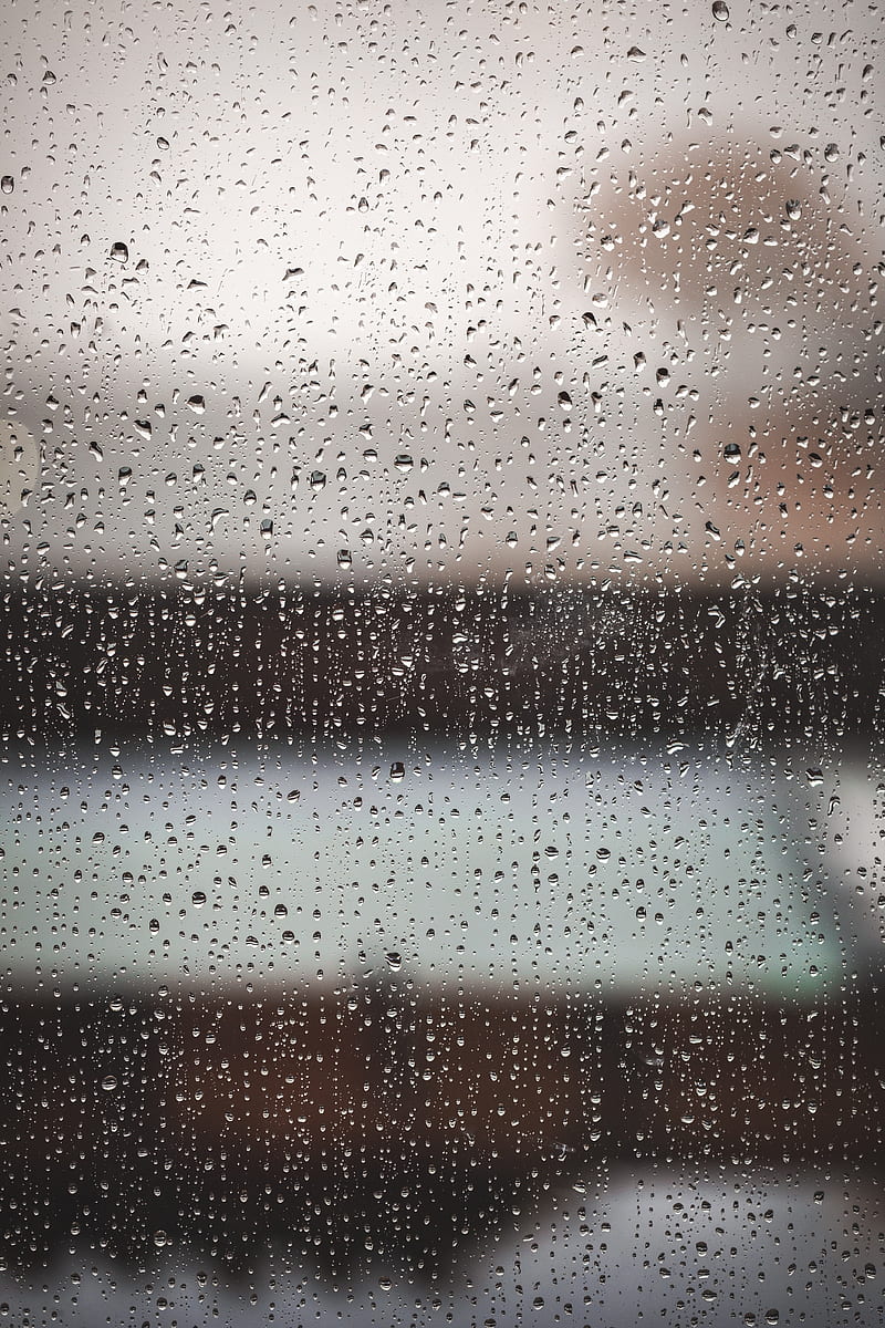 water drops, windows, raining, macro, Others, HD phone wallpaper
