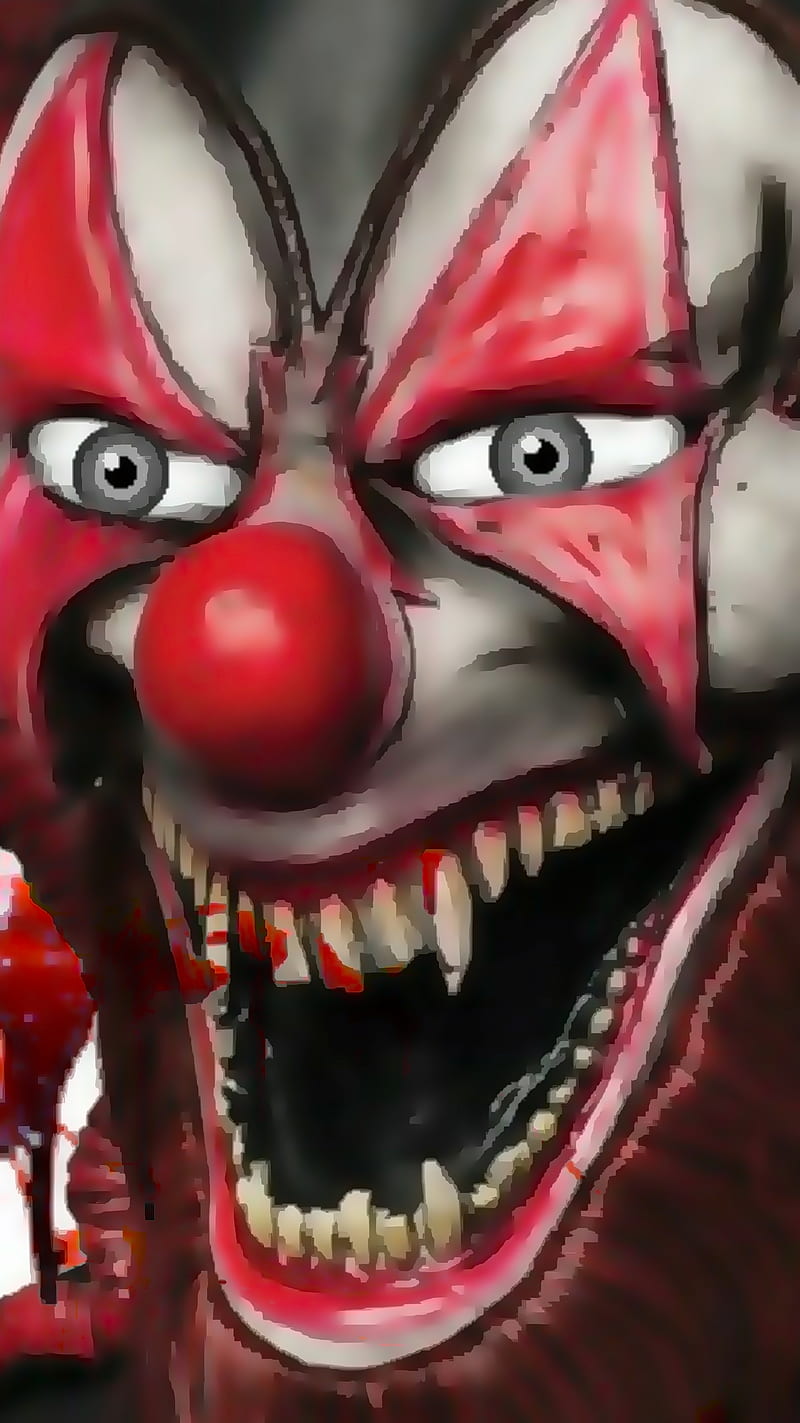 Evil clown, dark, eyes, HD phone wallpaper