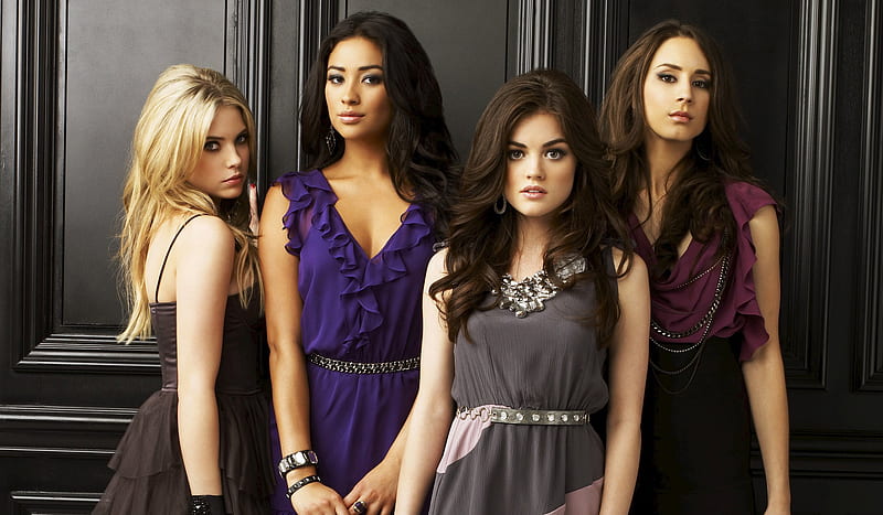 Pretty Little Liars, troian bellisario, celebrity, lucy hale, ashley benson, shay mitchell, people, tv series, actresses, HD wallpaper