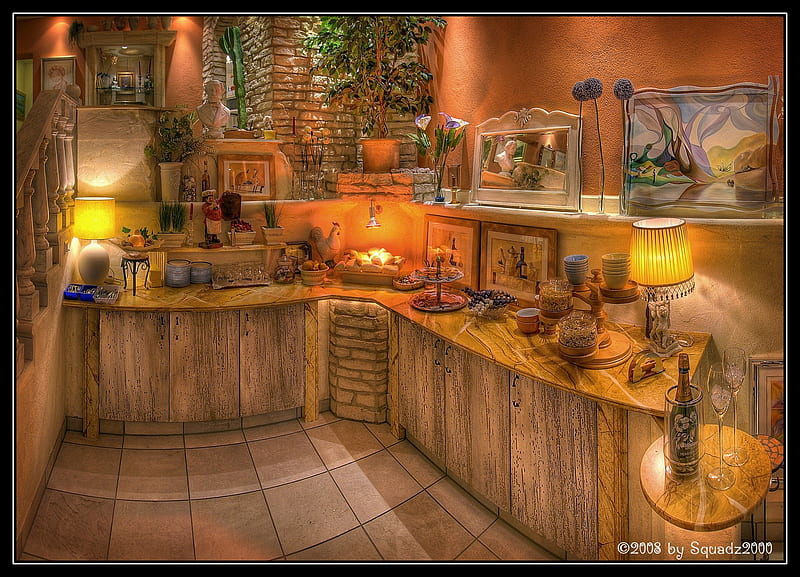 Interior, furniture, r, kitchen, utensils, HD wallpaper