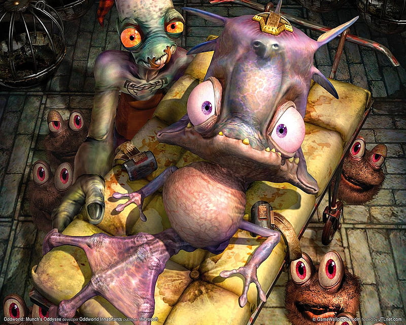 Oddworld Munch's oddysee, playstation, oddworld, munchs oddysee, video game, abe, HD wallpaper