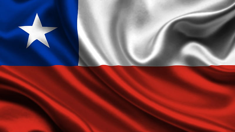 flag of chile, red, chili, flag, blue, star, HD wallpaper
