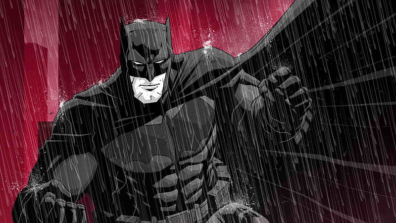 Batman Red Background Art, batman, artwork, digital-art, superheroes, behance, artist, HD wallpaper