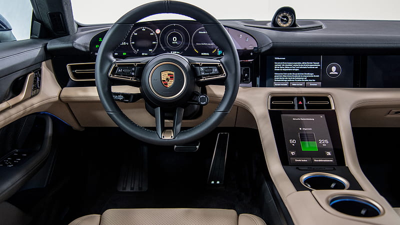Porsche Taycan Turbo 2019 Interior, HD wallpaper