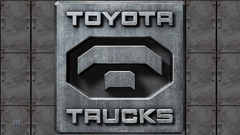 Steel Toyota Trucks logo, Toyota Logo, Toyota , Toyota motors, Toyota Background, Toyota, Toyota emblem, HD wallpaper