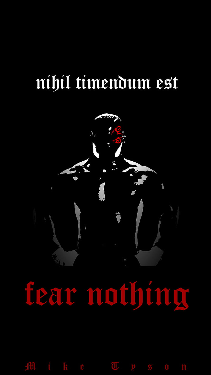 Fear Nothing, mike, quote, tyson, HD phone wallpaper