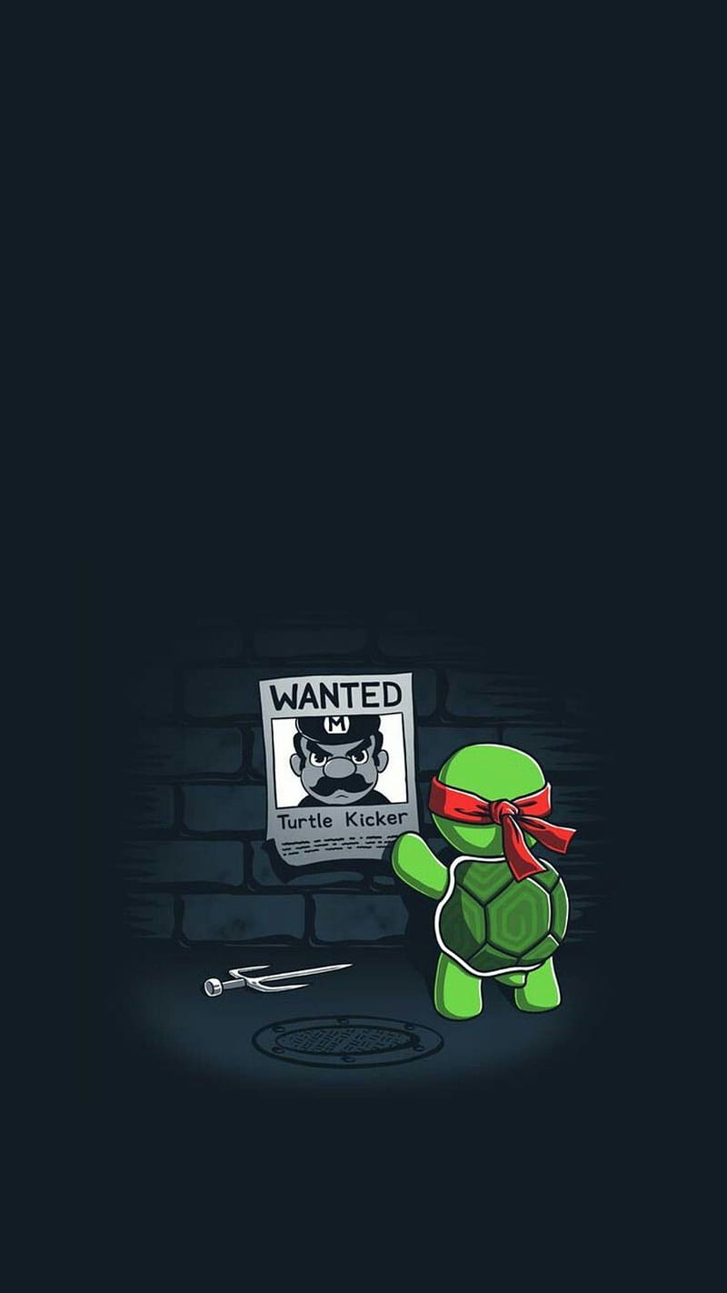 Mario V TMNT, mutant, ninja, teenage, turtles, HD phone wallpaper