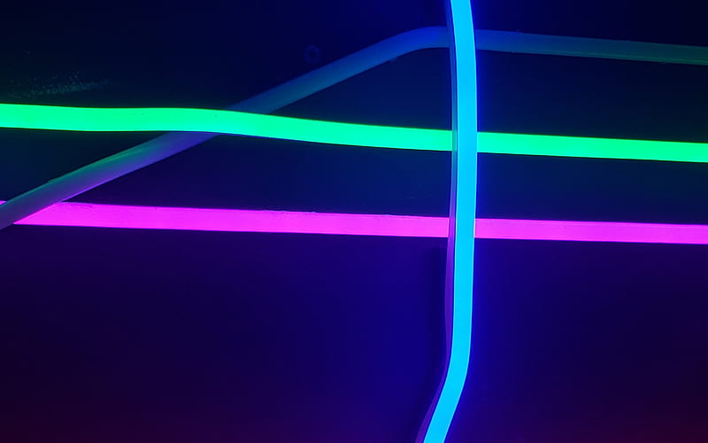 Neon light lines, blue background, green neon, pink neon, creative neon  background, HD wallpaper | Peakpx