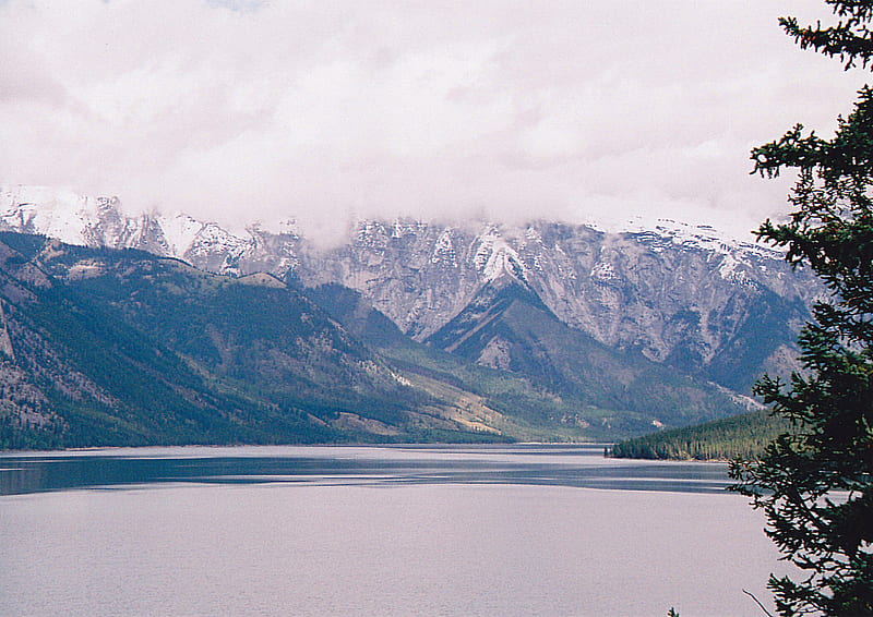 Lake Minnewanka, banff national park, lakes, canada, HD wallpaper