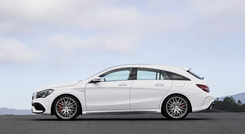 2017 Mercedes-AMG CLA 45 Shooting Brake (Chassis: X117, Color: Diamond White) - Side , car, HD wallpaper