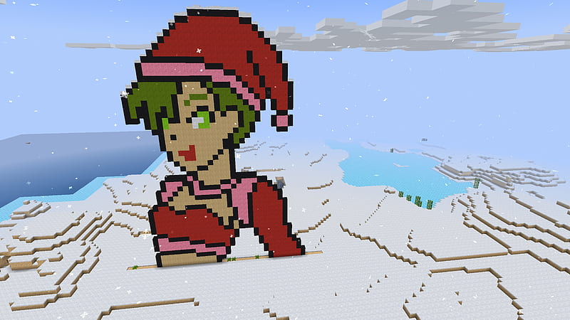 Cute Pixel Girl with Green Hair in RealmCraft Minecraft Style Game, games, 3d  game, HD wallpaper | Peakpx