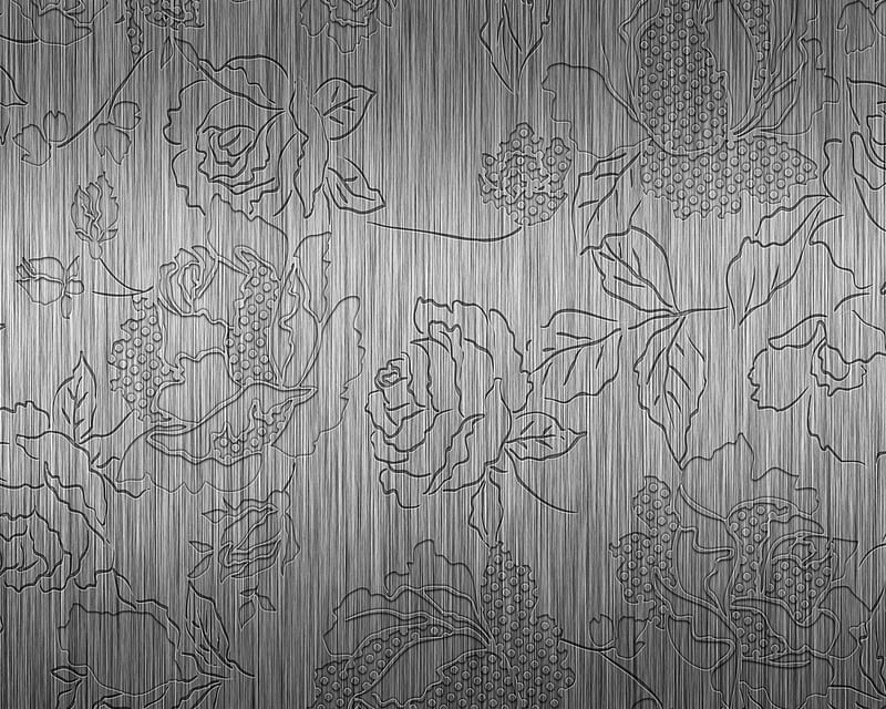 Emossed Rose, embossed rose abstract, metal pattern, HD wallpaper
