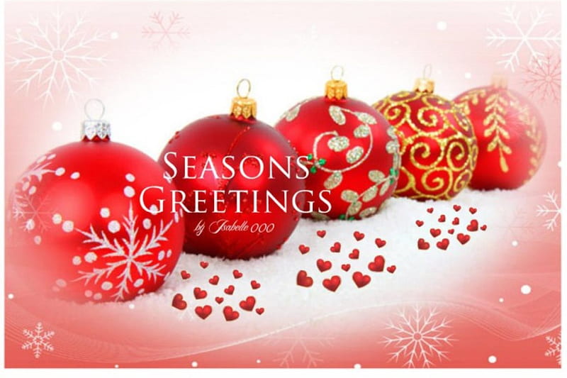 Seasons GREETINGS, red, holiday, color, season, greetings, HD wallpaper