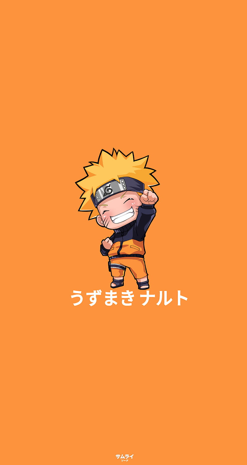 Naruto , anime, anime art, anime , japan, naruto chibi, naruto uzumaki, naruto , oranye, theme, HD phone wallpaper