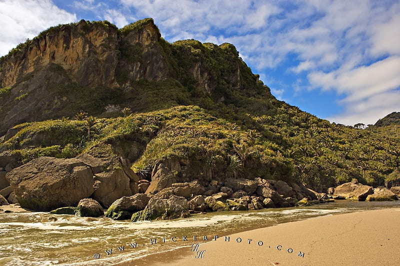 background: Scenic Beach Landscape West Coast New Zealand, HD wallpaper