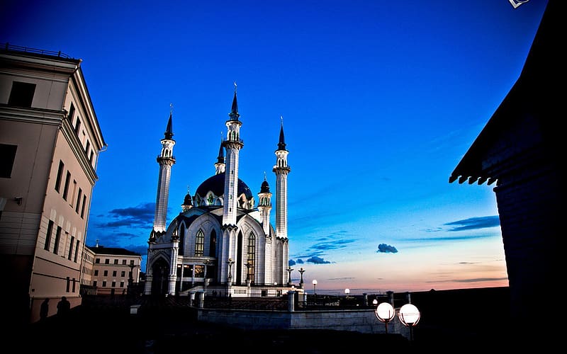 Russia, Mosque, Kazan, Religious, Qolşärif Mosque, Mosques, HD wallpaper