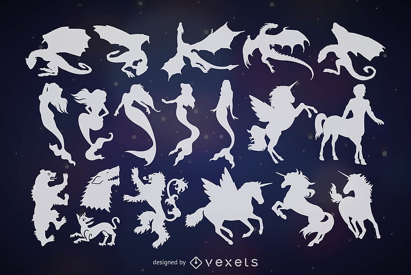 Pattern, centaur, mythic, creature, siren, mermaid, vexels, pegasus, dragon, texture, unicorn, HD wallpaper