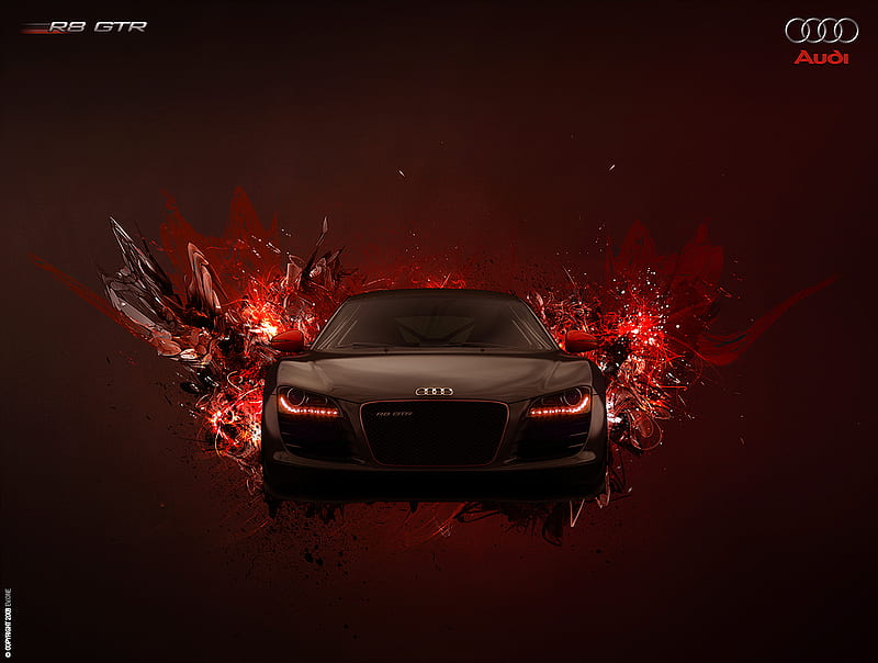 Audi R8, audi r8 convertable, vt by kk, by kk, virtual tuning, HD wallpaper
