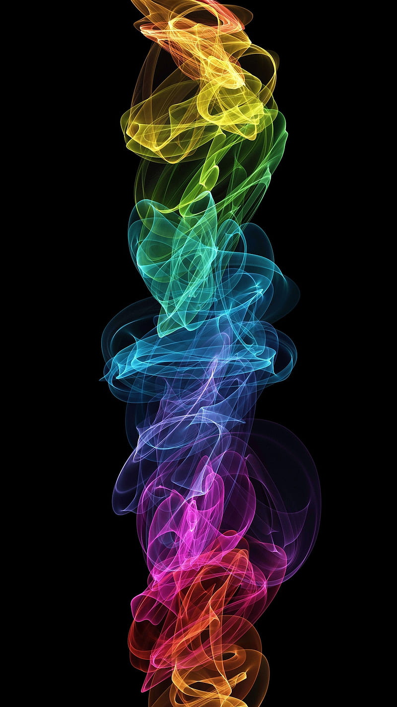 Colorful Flame abstract, art, fire vertical, xperia, HD phone wallpaper