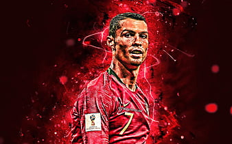 Cristiano Ronaldo, CR7, Portugal national football team, red stone ...