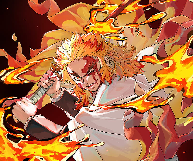 Kyojuro Rengoku  Anime demon, Slayer anime, Demon art