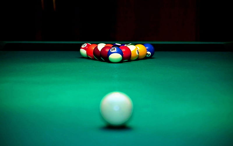 Billiard table-sport theme graphy, HD wallpaper