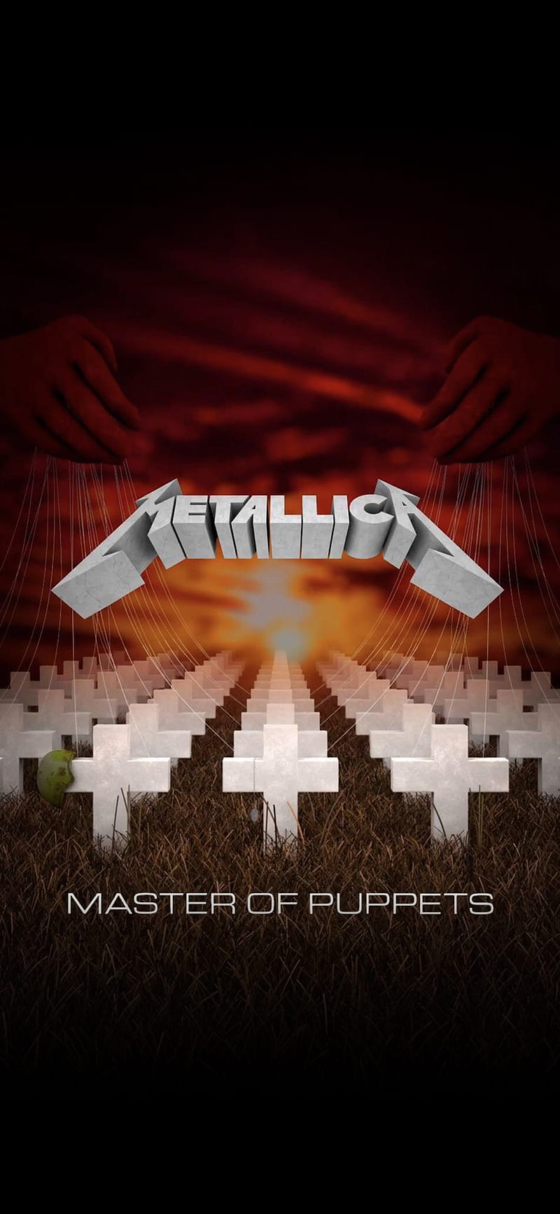 Metallica, background, cd cover, master of puppets, HD phone wallpaper