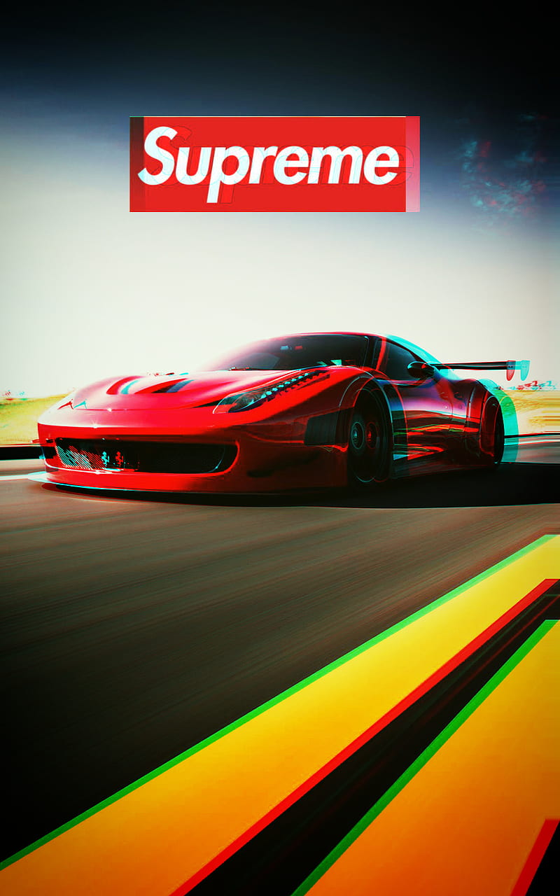 Supreme Ferrari, brands, carros, hyper, logos, need, speed, street, super,  HD phone wallpaper