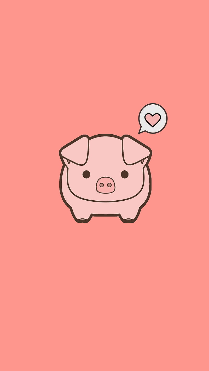 Little pig, cerdo, cochi, background, perfect, pink, porky, premium, rose,  themes, HD phone wallpaper | Peakpx