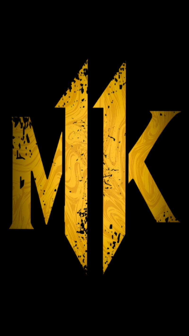 MK11 Logo, 11, game, kombat, logo, mortal, HD phone wallpaper