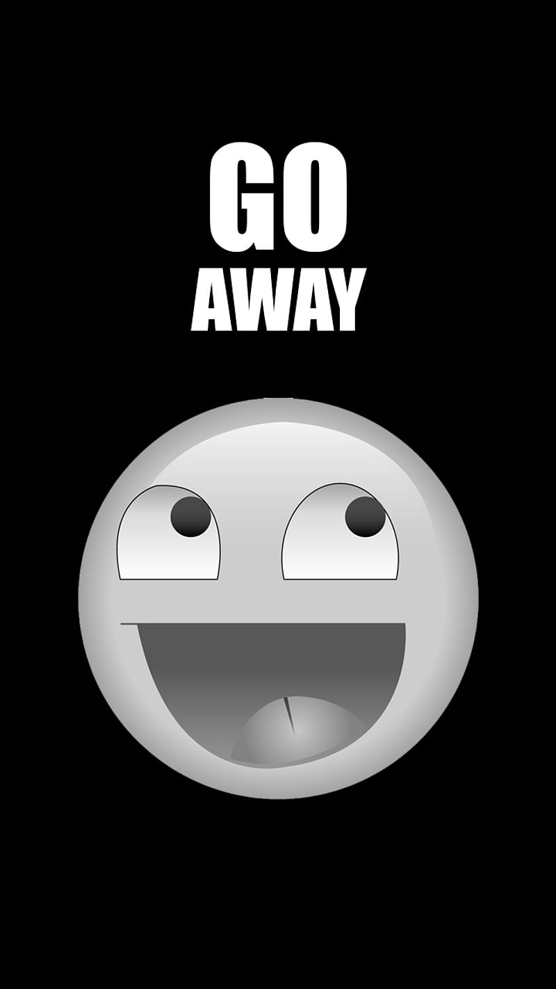 GO Away, angry, funny, meme, smile, HD phone wallpaper | Peakpx