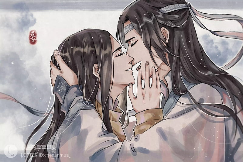 Anime, Mo Dao Zu Shi, Jiang Cheng, Jiang Wanyin, Kiss, Lan Huan