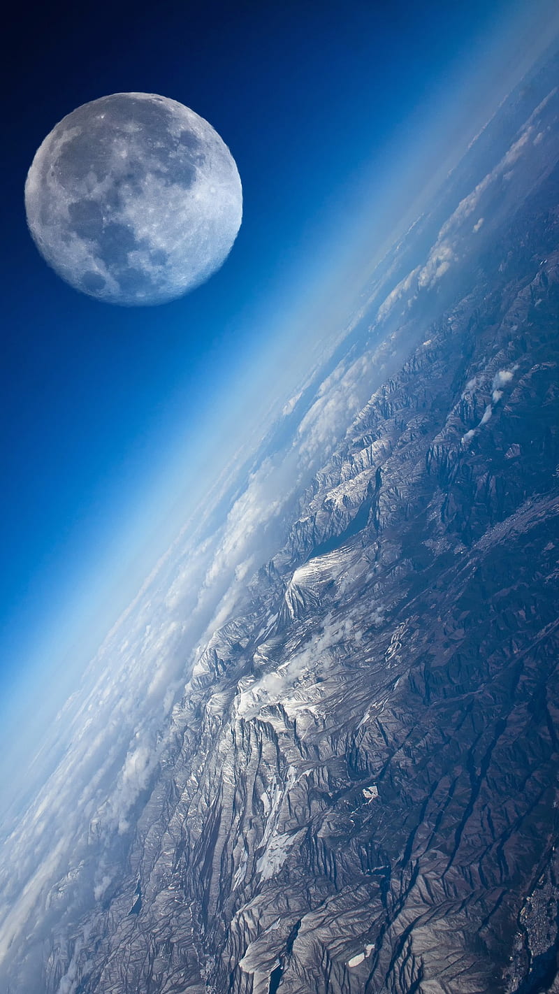 space, blue, earth, planet, HD phone wallpaper