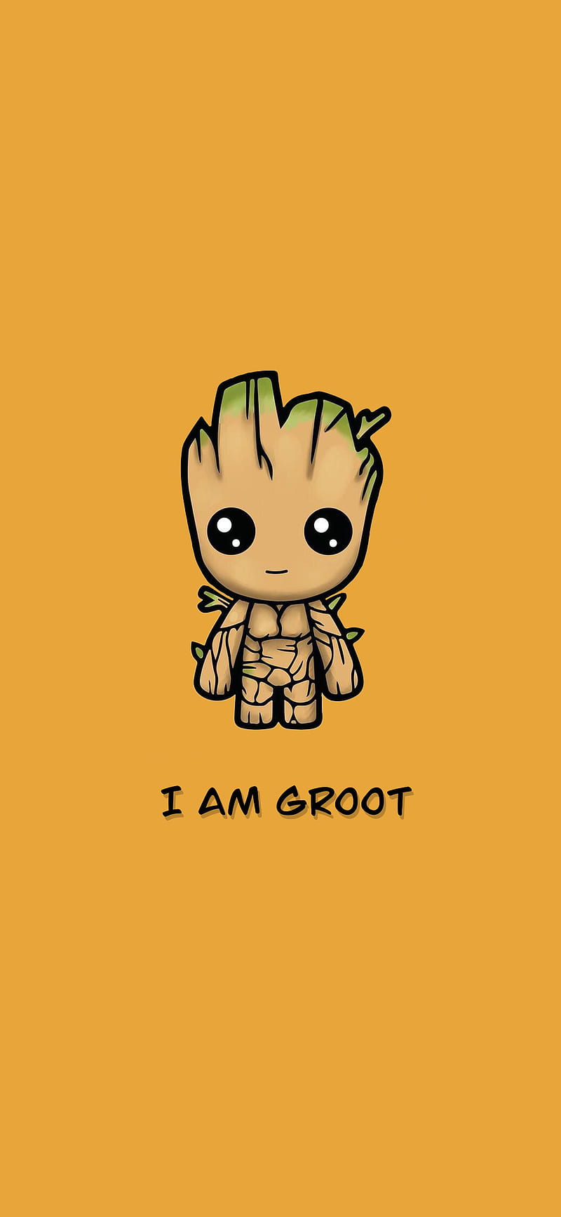 baby Groot, comics, cute, dc, hollywood, illustration, marvel, mcu, movies, superhero, HD phone wallpaper