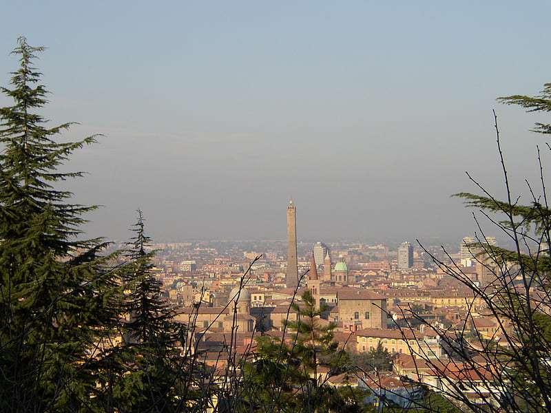 view from bologna , bologna, city, view, italy, HD wallpaper